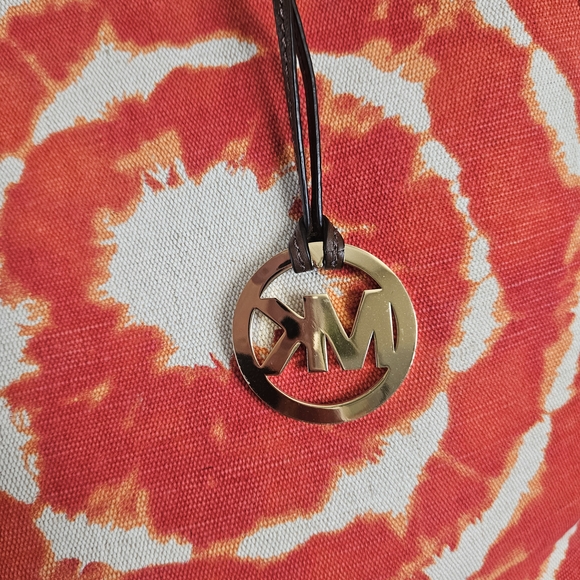 Michael Kors Orange Tie-Dye Tote Bag - Picture 3 of 9